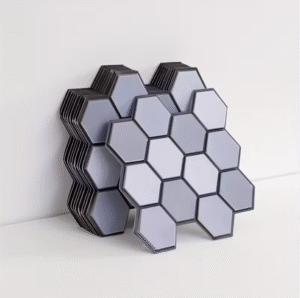 10pcs Modern Gradient Blue Decorative Wall Sticker Set