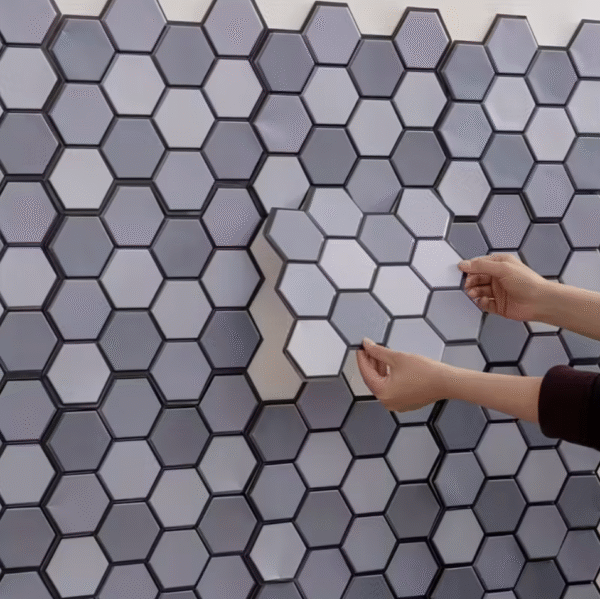 10pcs Modern Gradient Blue Decorative Wall Sticker Set