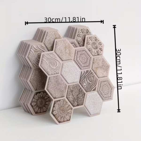 10pcs Modern Gradient Blue Decorative Wall Sticker Set