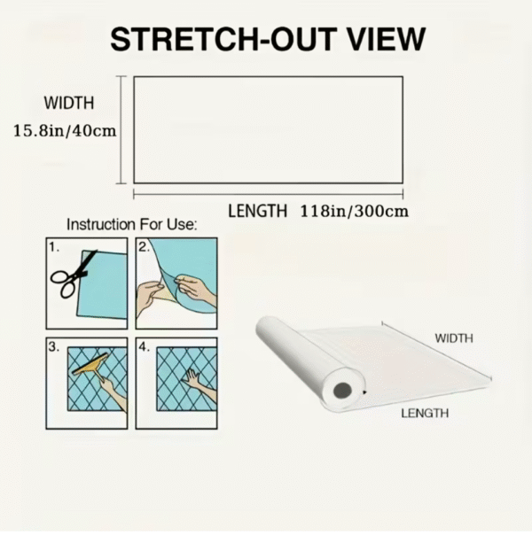 6 Rolls 3D Thickened Self-Adhesive XPE Wallpaper