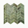 10pcs Green Fishbone Self Adhesive Wall Panels