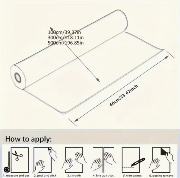 Self Adhesive Textured Vinyl Wallpaper Roll