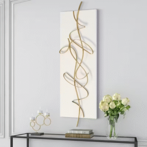 Art Deco Abstract Line Metal Wall Art