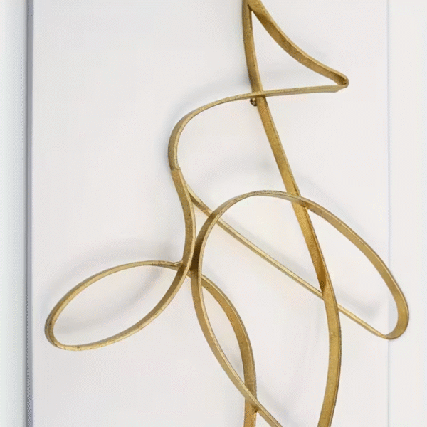 Art Deco Abstract Line Metal Wall Art