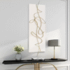 Art Deco Abstract Line Metal Wall Art