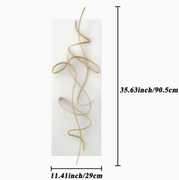 Art Deco Abstract Line Metal Wall Art