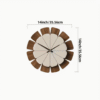 Vintage Wooden Round Wall Clock for Deco