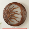 Antique Bronze Sun Face Wall Decor