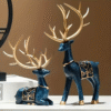 Elegant Resin Reindeer Figurines set