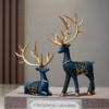 Elegant Resin Reindeer Figurines set