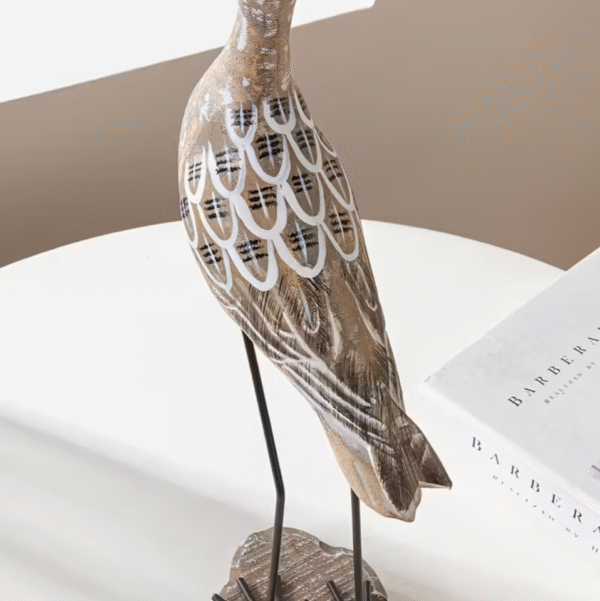 Hand Carved Wooden Seagull Decor set