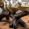 Nordic Bird Figurines on Branch