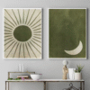 Boho Sun and Moon Canvas Wall Art