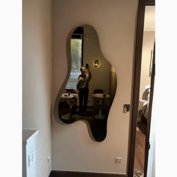 Frameless Acrylic Teardrop Mirror Wall Decor