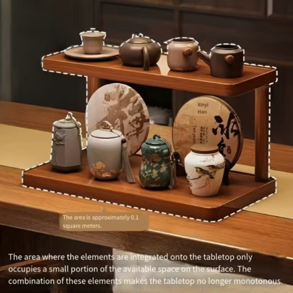 Mini Bamboo Desktop Organizer