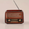 Vintage Radio Design Planter