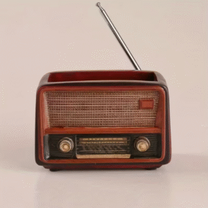 Vintage Radio Design Planter